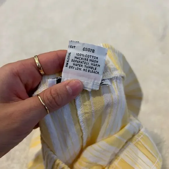 Guess Womens VTG Made in USA Yellow Cotton Shorts Boho Indie Summer Casual Sz 2 - Picture 6 of 6